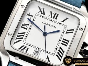 CAR0430G -Santos D Cartier 2018 Ladies SSLE (Blue)Wht Swiss Qtz - 04.jpg